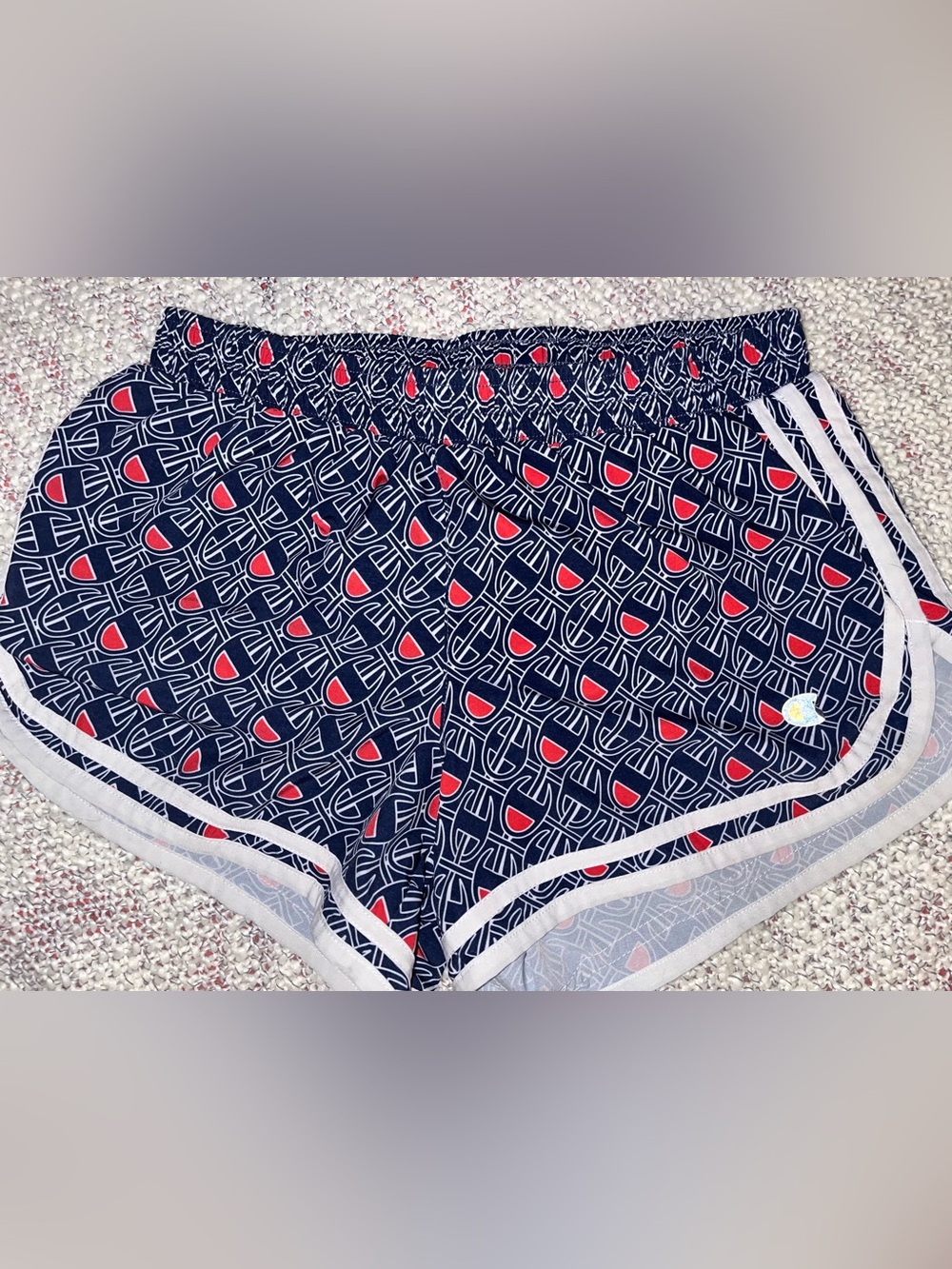 Champion Monogram Sporty Athletic Shorts Sz S